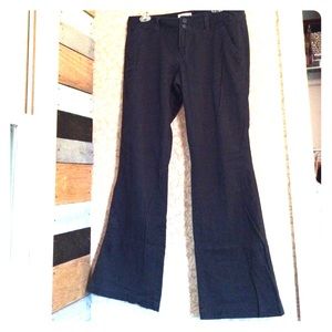Blue cotton slacks
