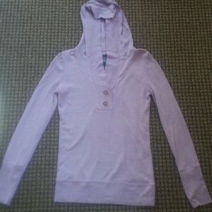 American eagle thermal hooded shirt