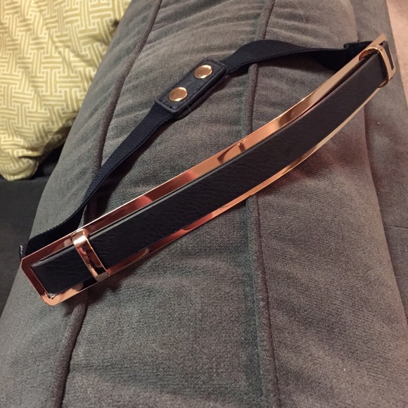 Gold Plate Stretch Belt