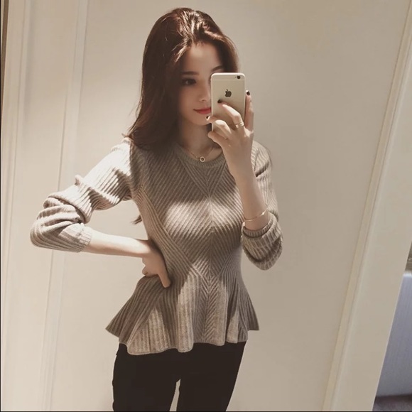 Gray sweater