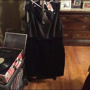 Kate Spade Holiday Dress w. Velvet/Fringe Accents