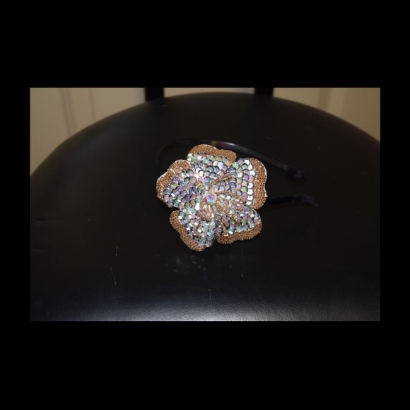 Sequin Flower Headband