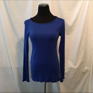 Long Sleeved Royal Blue Jersey Top