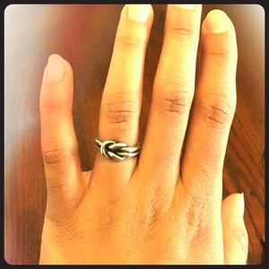 James Avery lovers knot ring.