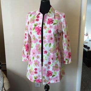 Floral Tahari Spring Coat Blazer