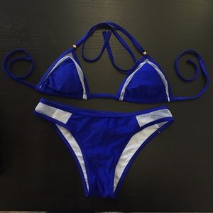 Royal blue 2 piece bikini 👙