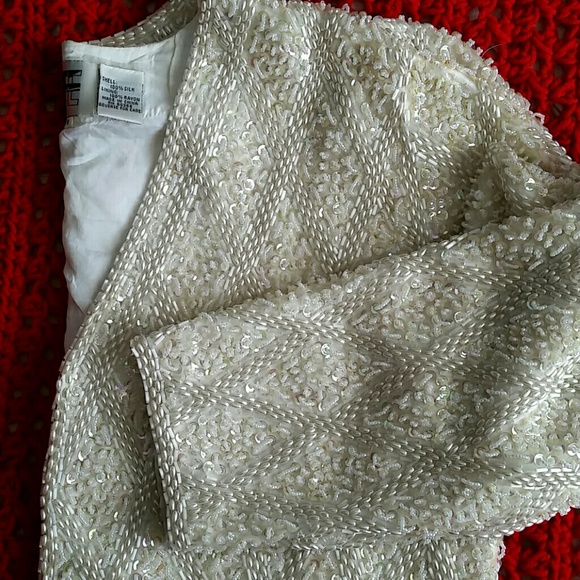 beaded evening jacket