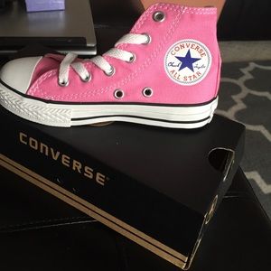 Girls youth Pink Converse All Star Chucks
