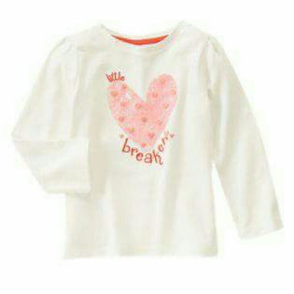 Girls Gymboree Heart Long Sleeve Tee NWT