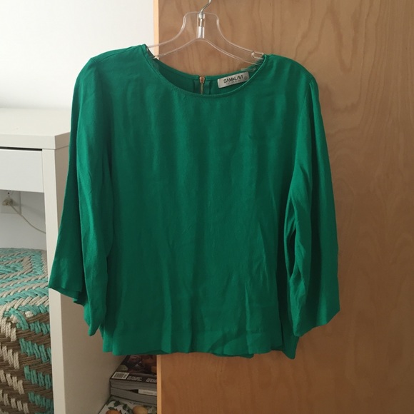 Green Anthropologie top