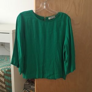 Green Anthropologie top