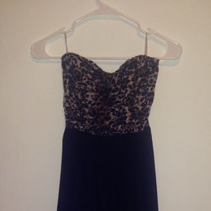 Cheetah print High-low Dress