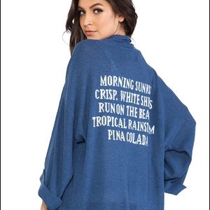 Wildfox White Label Island List Slouch Cardi