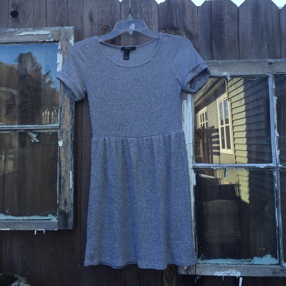 Grey Babydoll Dress