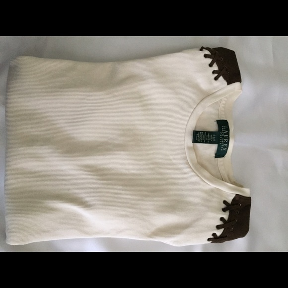 Ralph Lauren Suede Detailed Top - Picture 2 of 2