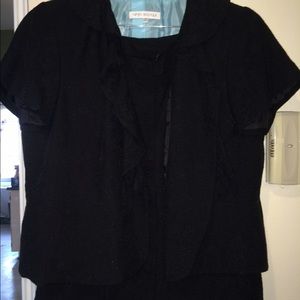 2 piece skirt suit in black by Nipon Boutique