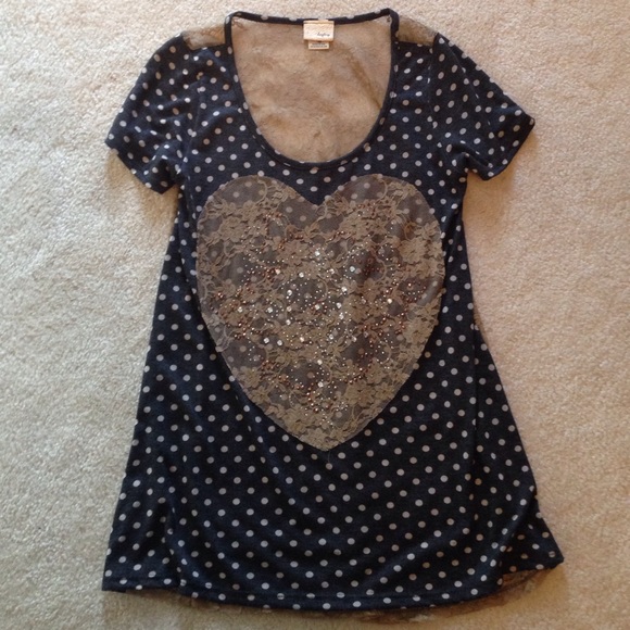 DayTrip Tee with Back Lace Detail -SzXS