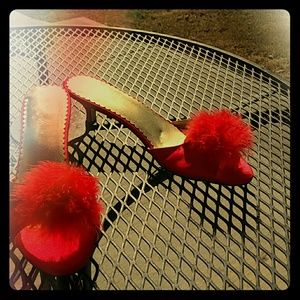 Mariah Carey kitten heel sandal