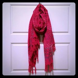 Pink Print Scarve Cover Up!