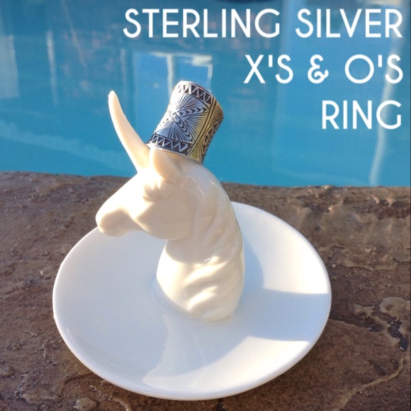 🔥STERLING SILVER X'S & O'S RING🔥