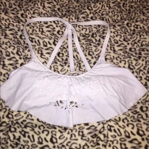 Victoria's Secret PINK white bathing suit top!