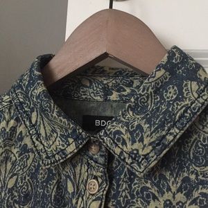 Urban Outfitters Paisley Denim Shirt