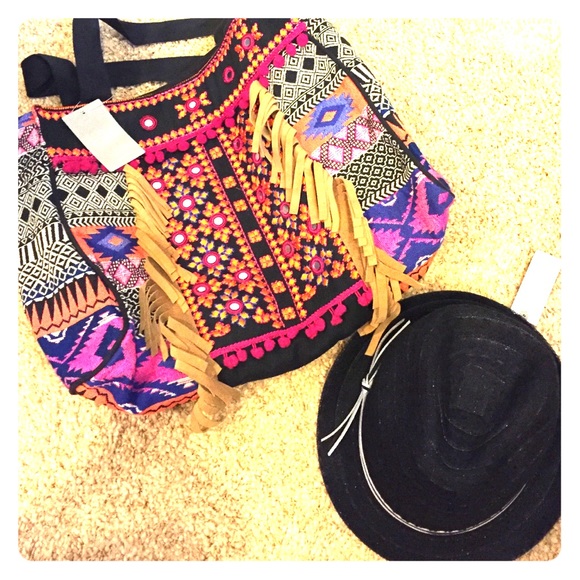 Anthropologie Accessories - Anthropologie Black Fedora hat.