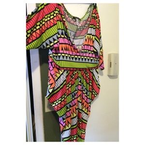 Beautiful multi-colored dress.