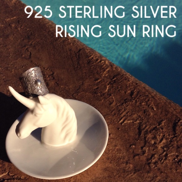 🔥STERLING SILVER RISING SUN RING🔥