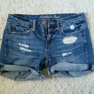 Denim shorts