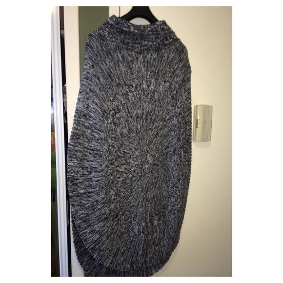 Poncho style sweater