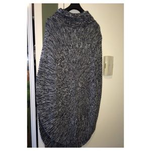 Poncho style sweater