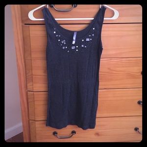 Dark gray tank top