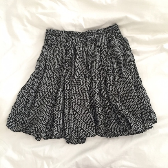 Brandy Melville dark blue floral print Luma Skirt