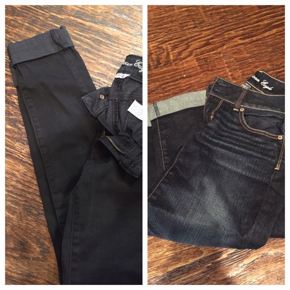 AE jegging and darker wash Capri