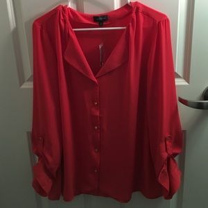 Coral blouse