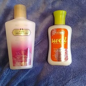 Bath and body works and VS lotions