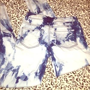 Denim tie dye Jeans!!