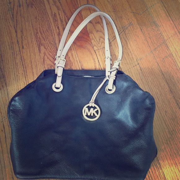 Brown leather MK bag