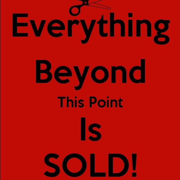 ✳️SOLD BEYOND THIS POINT✳️