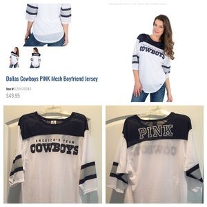 Victoria's Secret "PINK" Dallas Cowboy jersey.