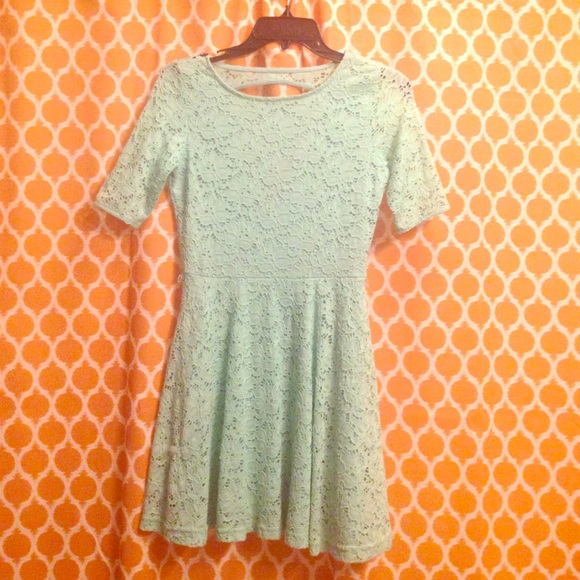 Mint green Charlotte Russe lace dress