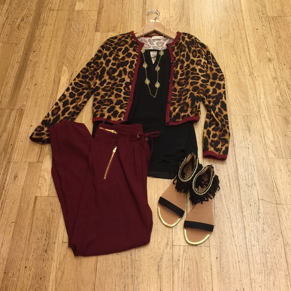 Boutique Sweaters - Leopard cardigan.