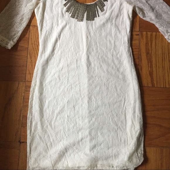 Off white  lace bodycon