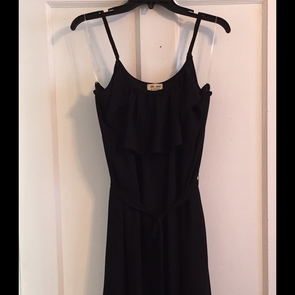 New, never worn black high low dress