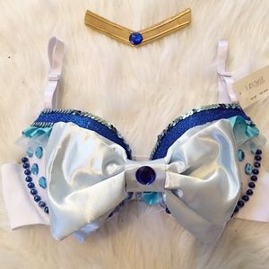 Sailor Mercury rave bra cosplay costume