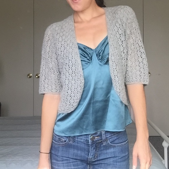 Cashmere Grey Cardigan M