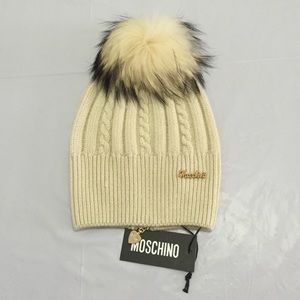 Moschino Accessories - Moschino wool hat with raccoon fur Pom Pom NWT Moschino Accessories - Moschino wool hat with raccoon fur Pom Pom NWT