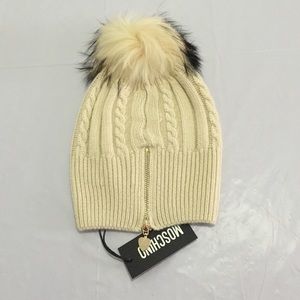 Moschino Accessories - Moschino wool hat with raccoon fur Pom Pom NWT Moschino Accessories - Moschino wool hat with raccoon fur Pom Pom NWT