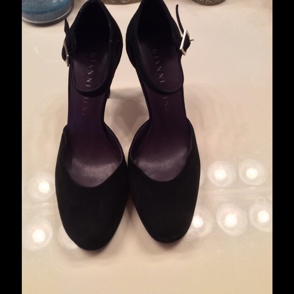 Gianni Bini Shoes - Black high heel shoes with straps